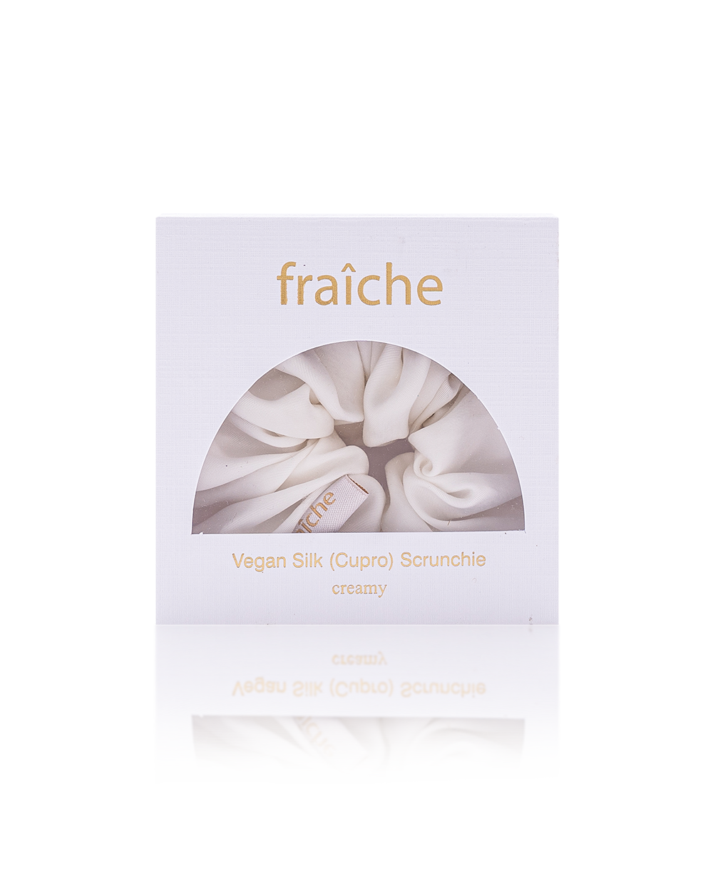 Vegan İpek(Cupro) Scrunchie-Creamy