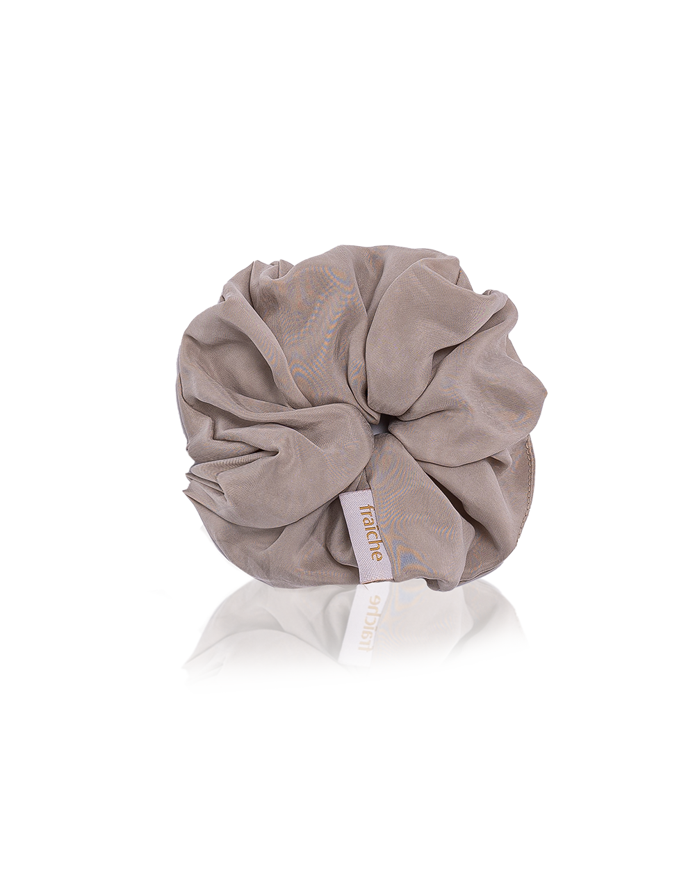 Vegan İpek(Cupro) Scrunchie-Almond Milk