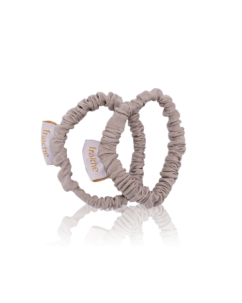 Duo Scrunchies - Almond Milk