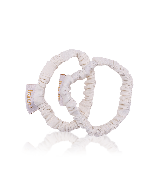Duo Scrunchies-Creamy