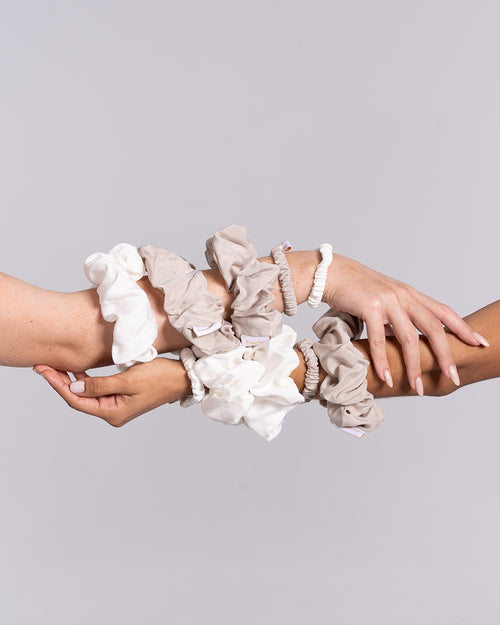Duo Scrunchies-Creamy